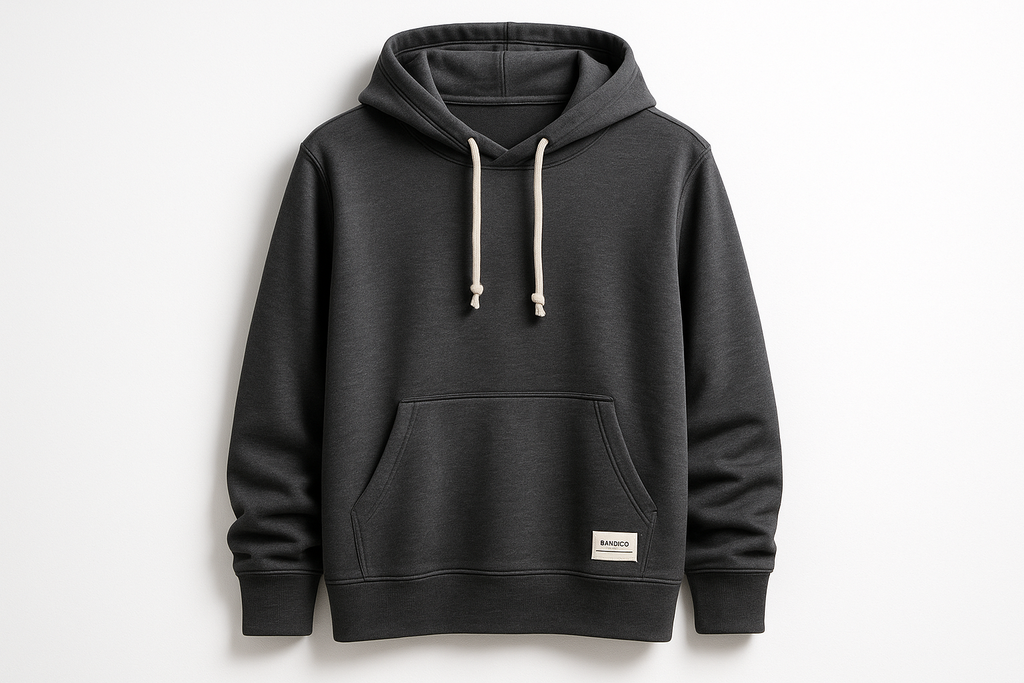 Sustainable Bamboo Hoodie - Charcoal Gray Studio Shot
