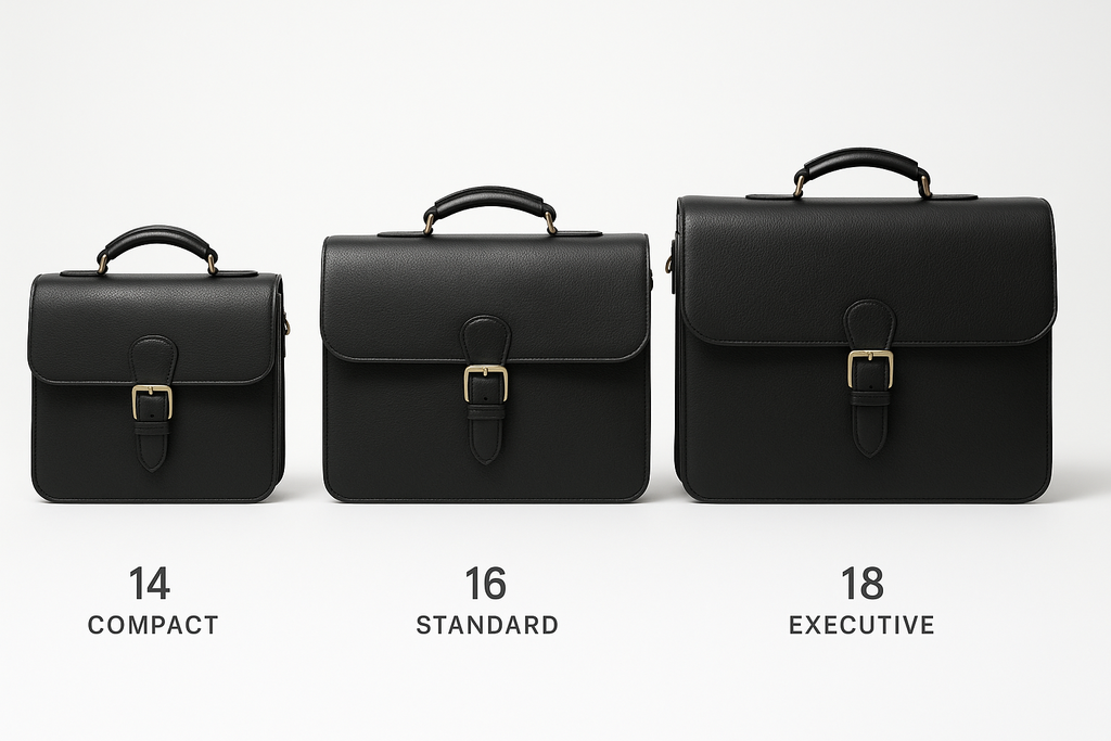 Size Comparison - Compact, Standard & Executive Sizes