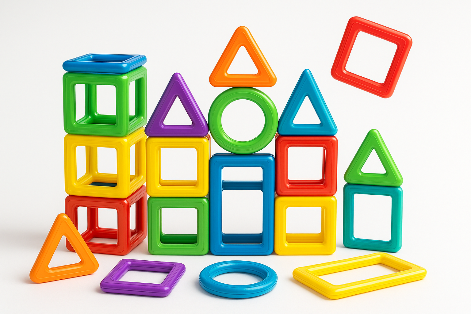 Kids' Magnetic Building Blocks Product Display