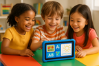 Kids Interactive Learning Tablet - Children Using Device