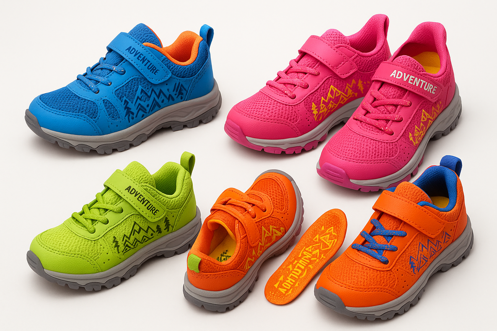 Kids' Colorful Adventure Sneakers Product Display
