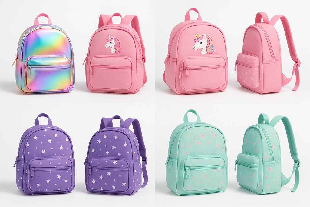 Girls' Fashion Backpack Collection - Product Display
