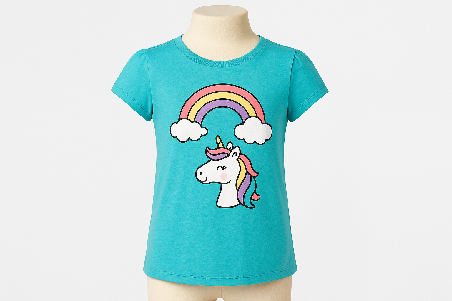 Girls' Casual Graphic T-Shirt - Product Photo