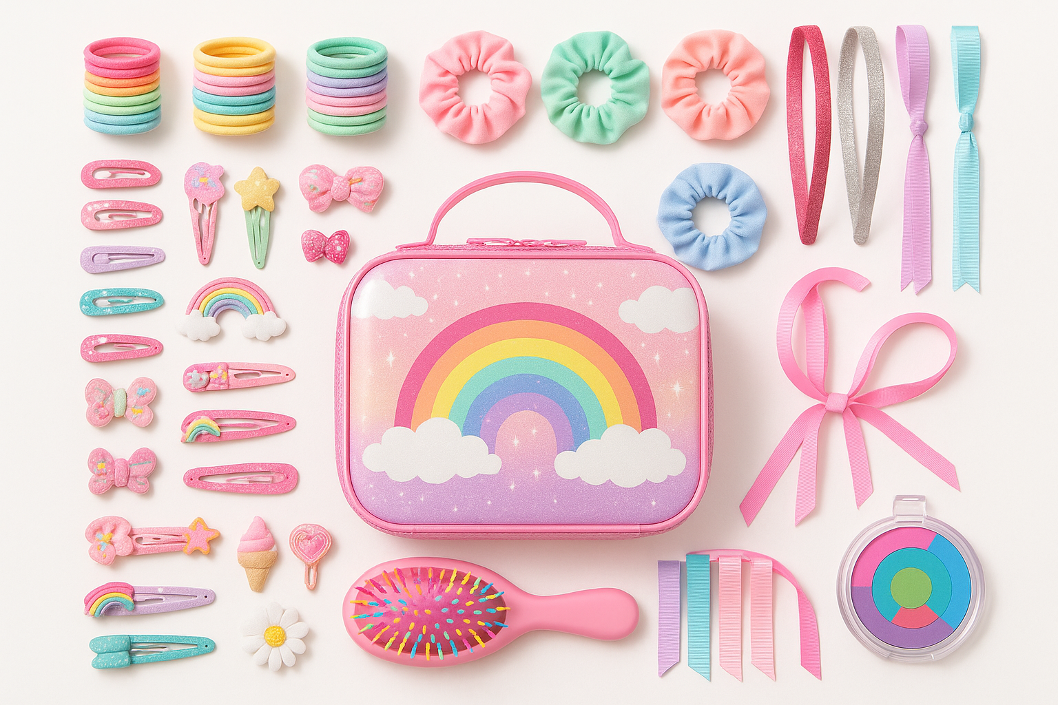 Girls' Hair Styling Kit - Product Display