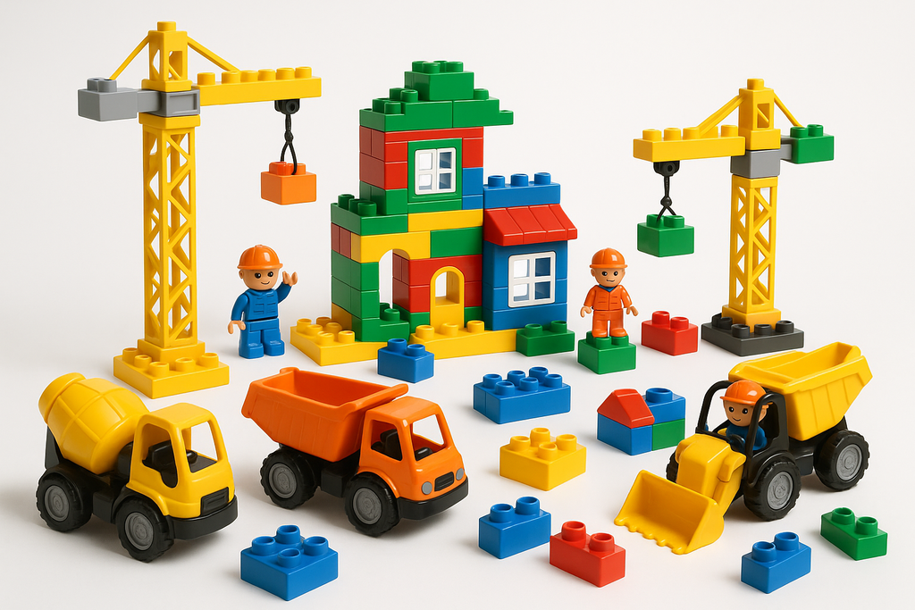 Construction Building Set Product Display