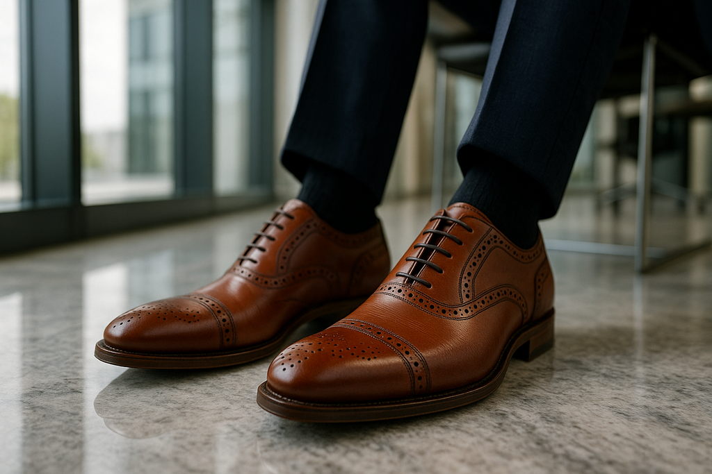 Men's Classic Oxford Dress Shoes - Lifestyle View
