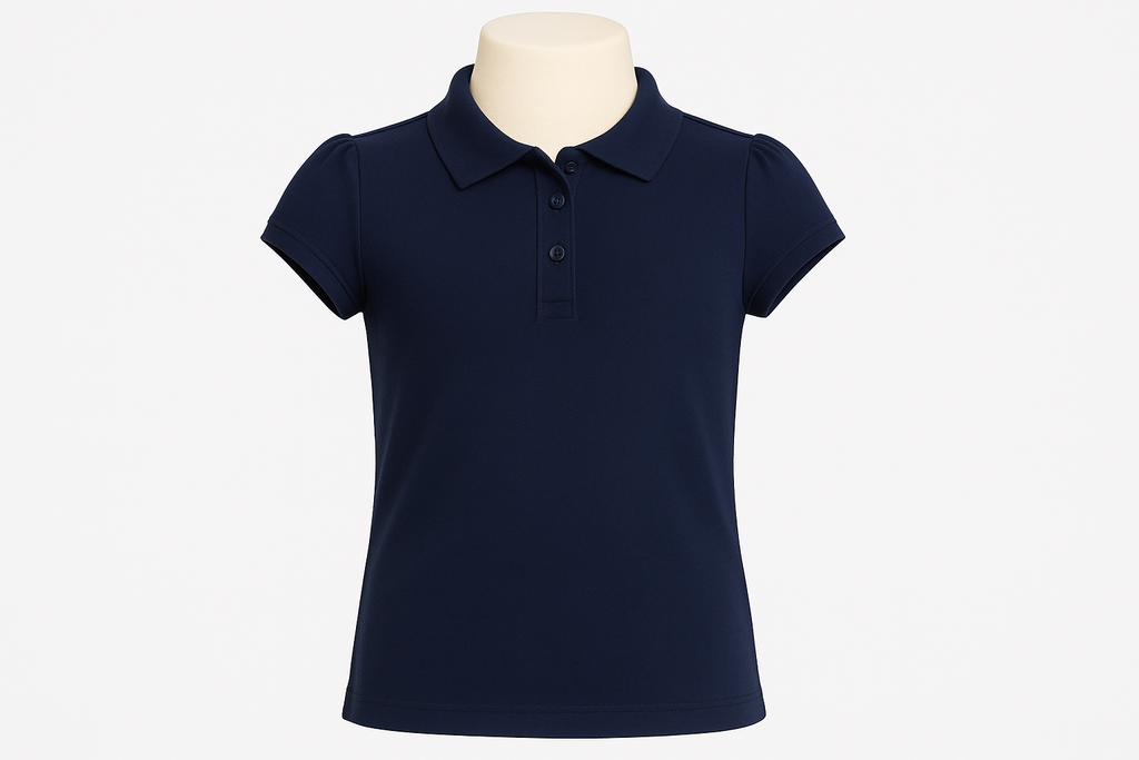 Girls' School Uniform Polo Shirt - Product Photo