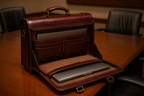 Laptop Executive Briefcase Mahogany 18" - Conference Room