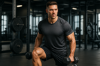 Men's Athletic Performance Wear - Gym Setting