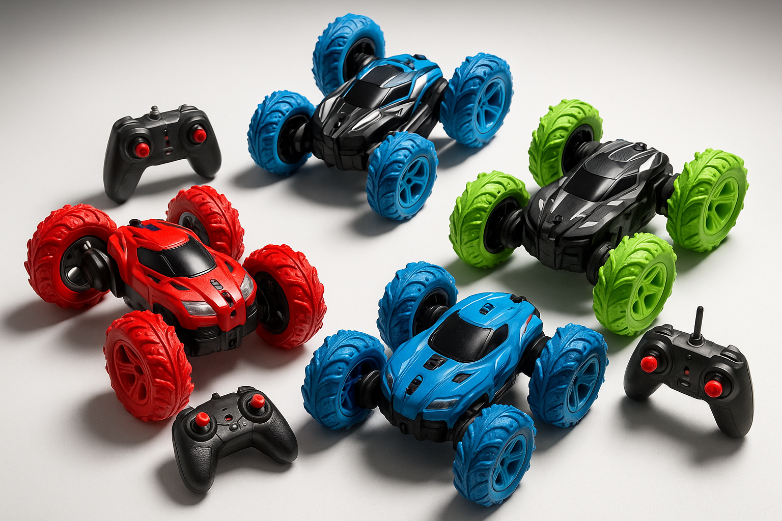 Boys' RC Stunt Car Collection - Product Display