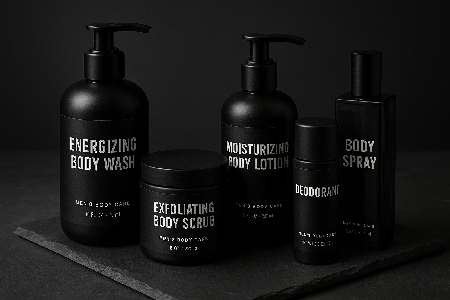 Men's Premium Body Care Essentials Set - Product Display