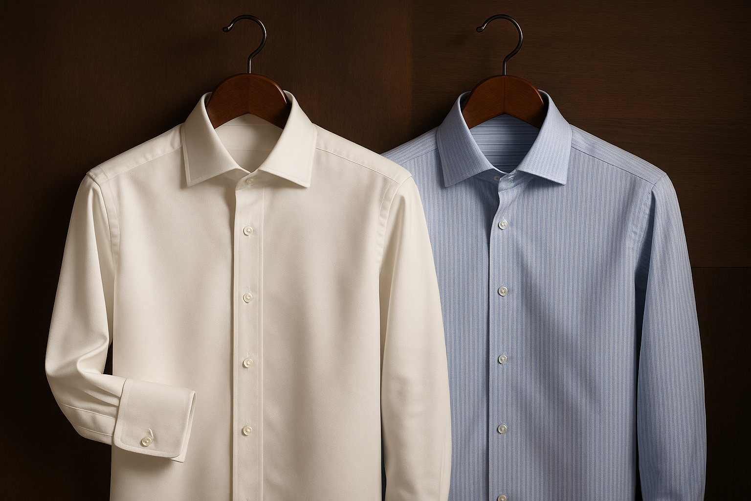 Men's Premium Executive Dress Shirts Display