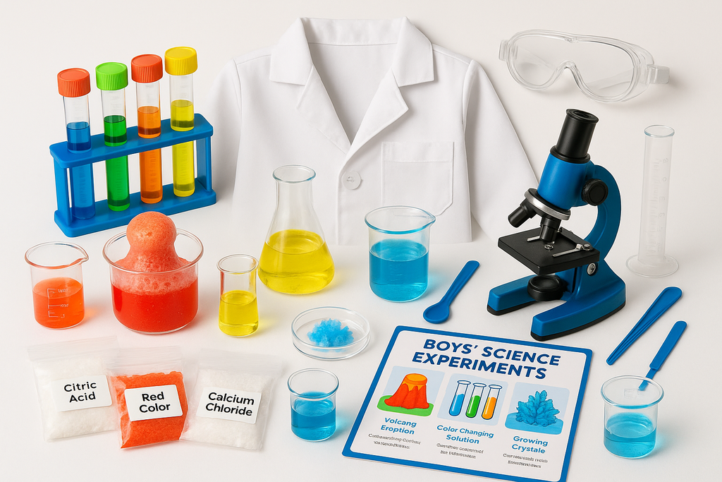 Boys' Science Experiment Kit - Laboratory Equipment Display