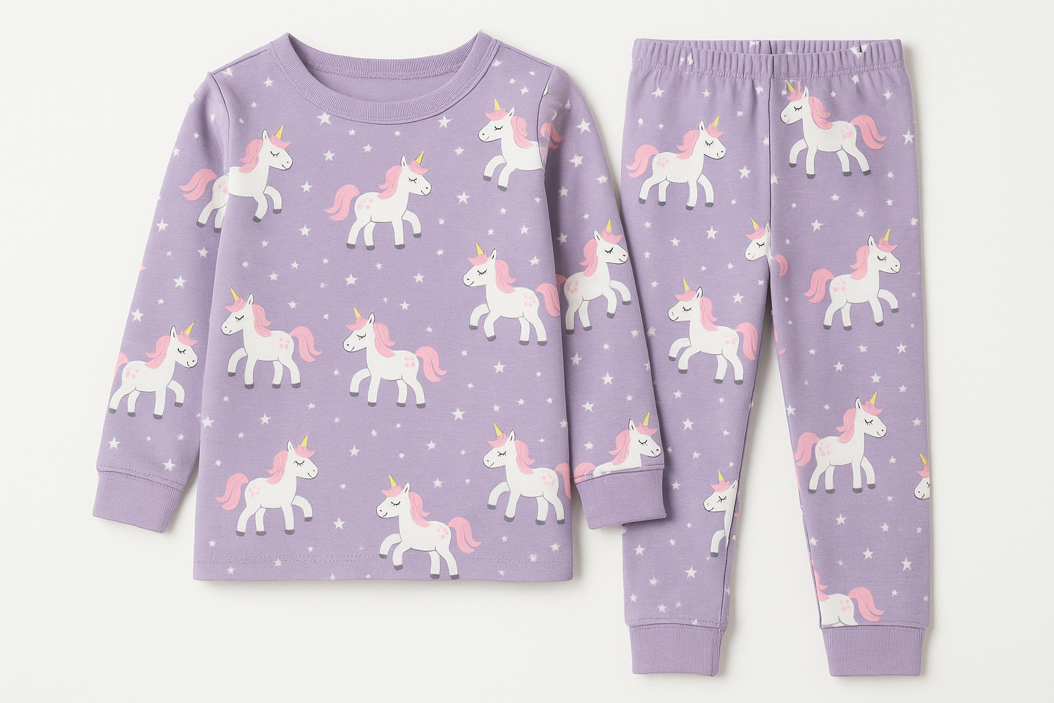 Girls' Cozy Pajama Set - Product Photo
