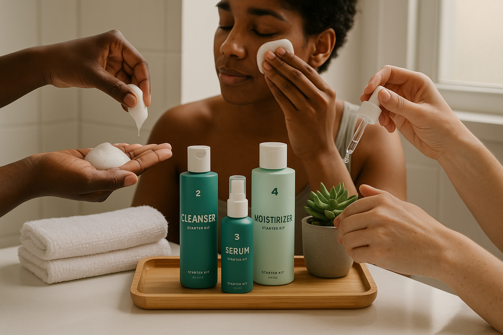 All-Gender Essential Skincare Starter Kit - Lifestyle Usage