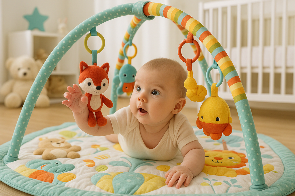 Baby Tummy Time Development - Play Mat Photography