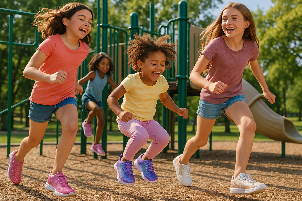 Girls' Sparkly Sneakers Collection - Active Lifestyle