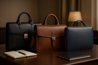 Men's Professional Laptop Briefcase Collection - Product Display