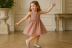 Girls' Sparkly Ballet Flats - Lifestyle Image