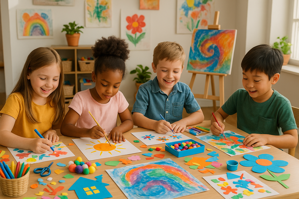 Kids Creative Art & Craft Mega Set - Children Creating Art