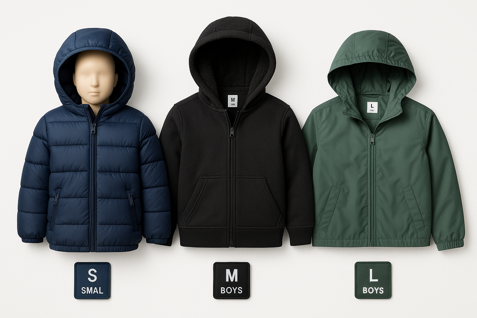 Boys Winter Jackets Product Display
