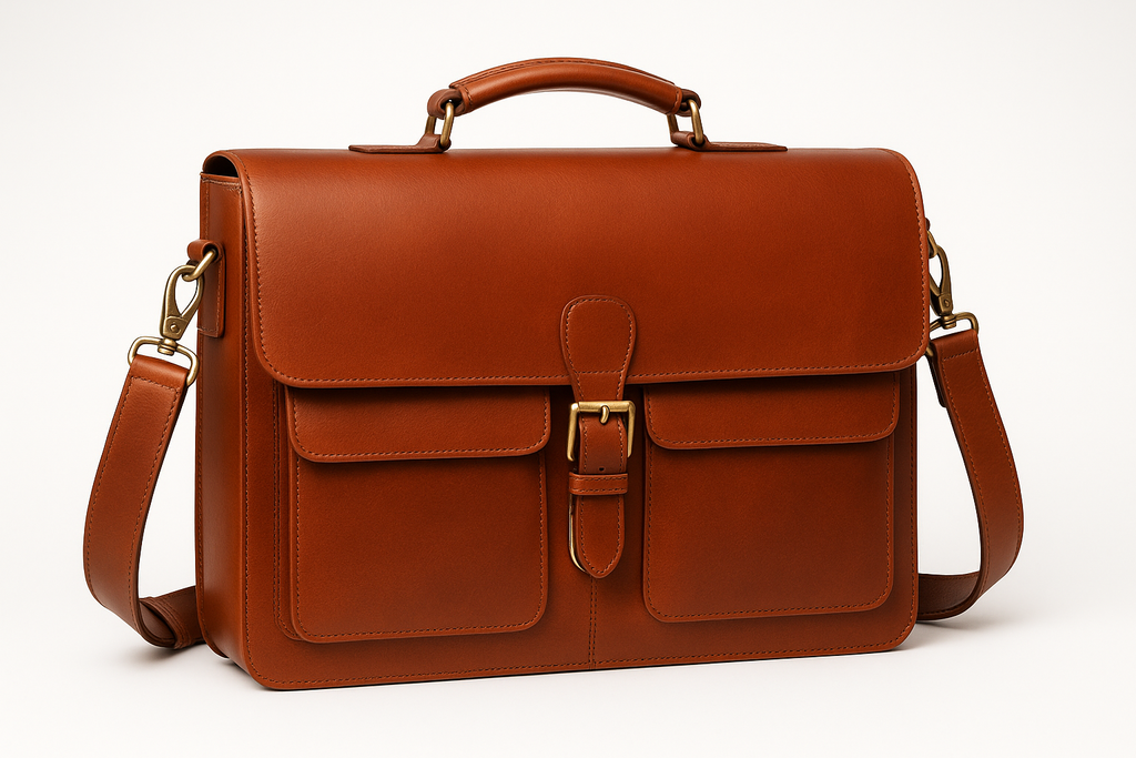 Rich Brown Standard 15-inch Executive Messenger Bag