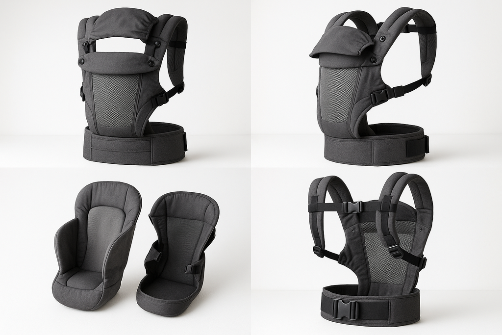 Premium Ergonomic Baby Carrier - Product Photography