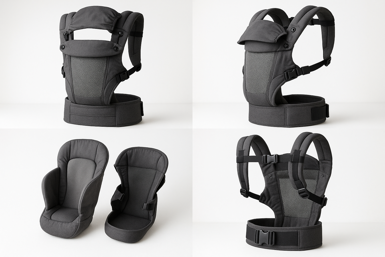 Premium Ergonomic Baby Carrier - Product Photography