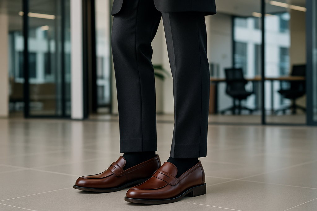 All-Gender Professional Business Loafers - Office Lifestyle Shot