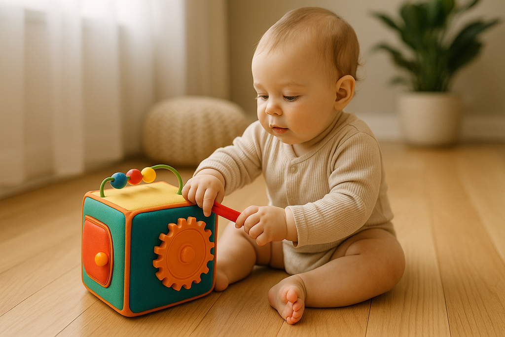 Baby Exploring Activity Cube - Lifestyle Photo