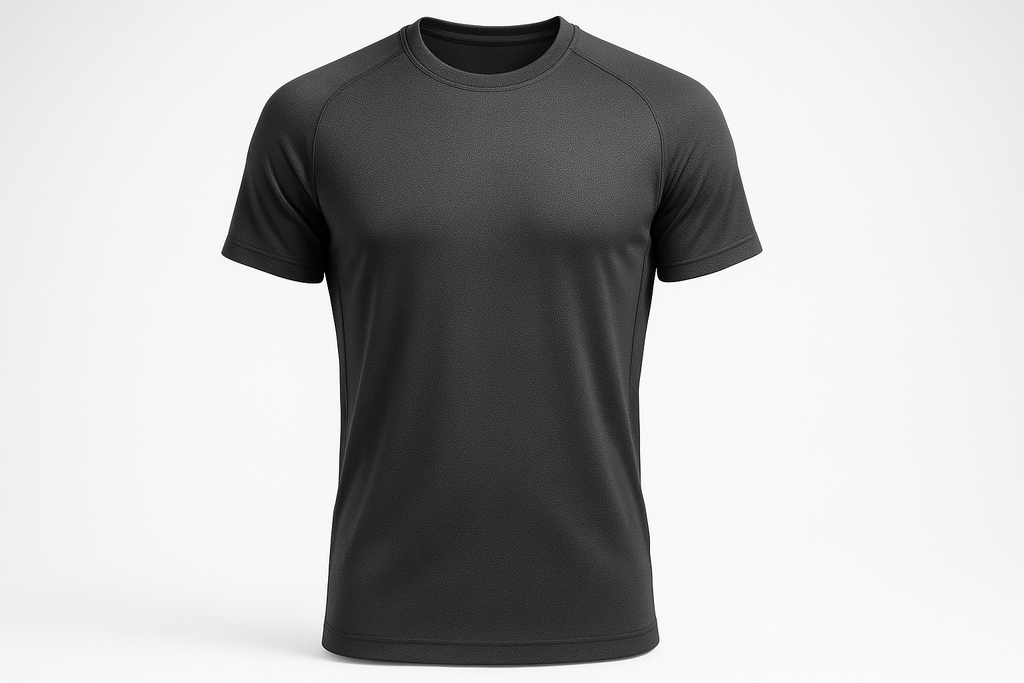 Charcoal Gray Crew Neck Tee - Regular Fit
