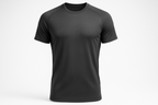 Charcoal Gray Crew Neck Tee - Regular Fit