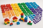 Rainbow Building Blocks Mega Set Display