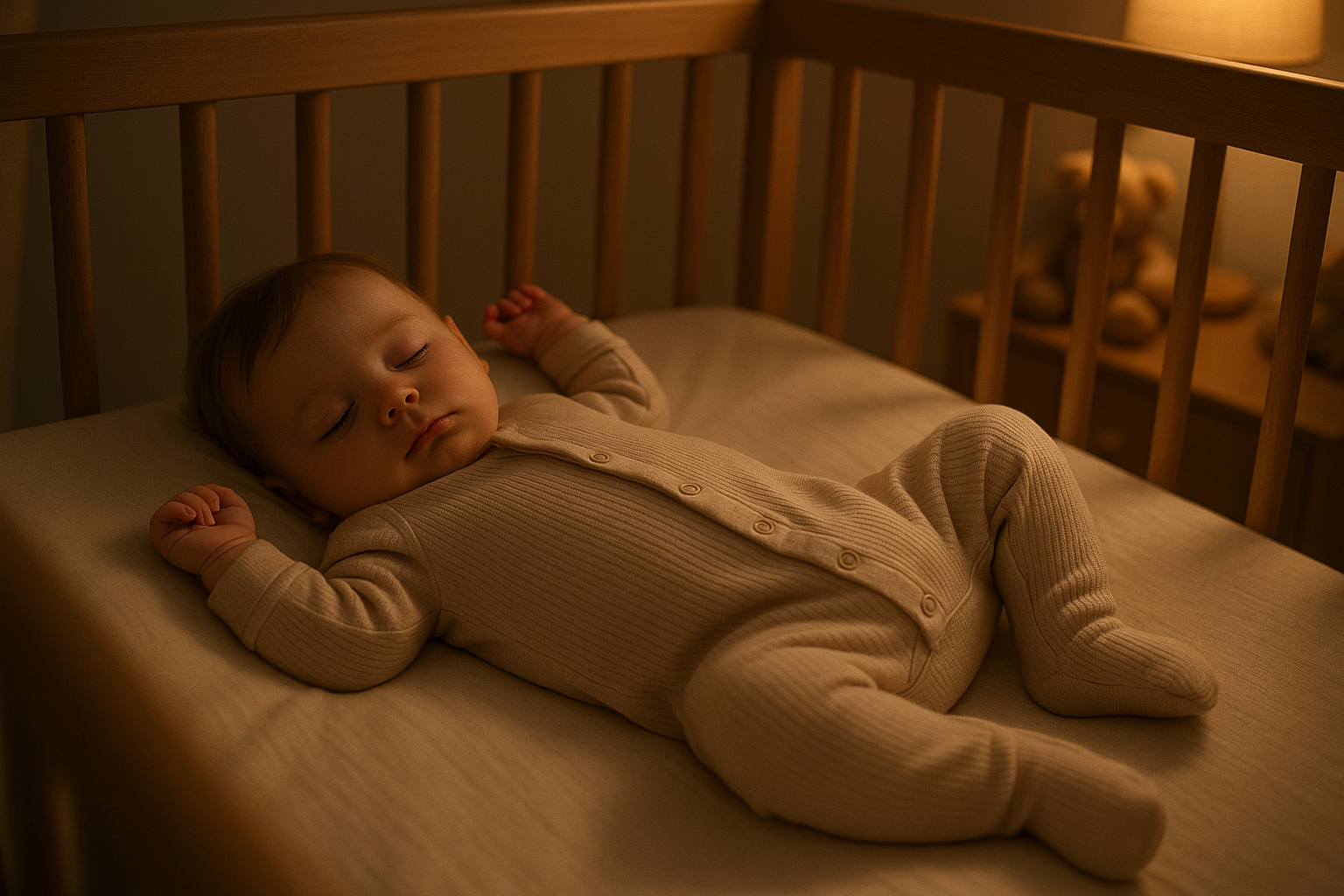 Baby Sleeping in Cozy Sleeper Photo