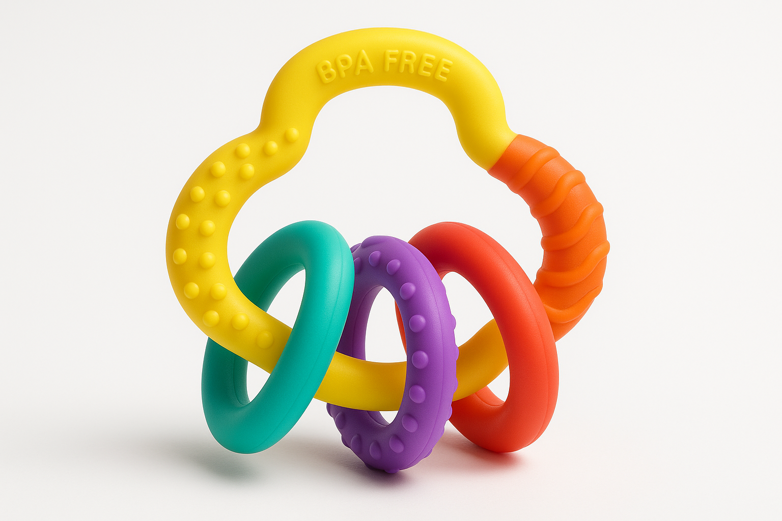 Baby's Silicone Teething Ring - Product Photo