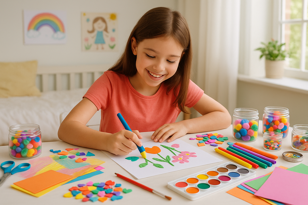 Girls' Creative Art & Craft Kit - Lifestyle Image