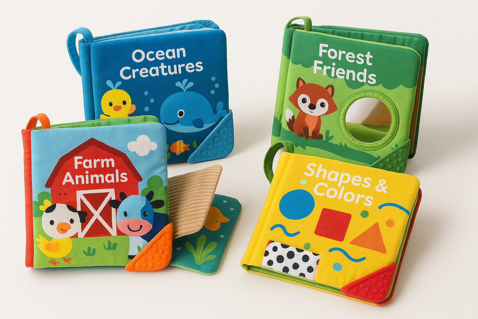 Premium Baby Sensory Book Set - Product Photography