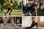 Athletic Sneakers in Action