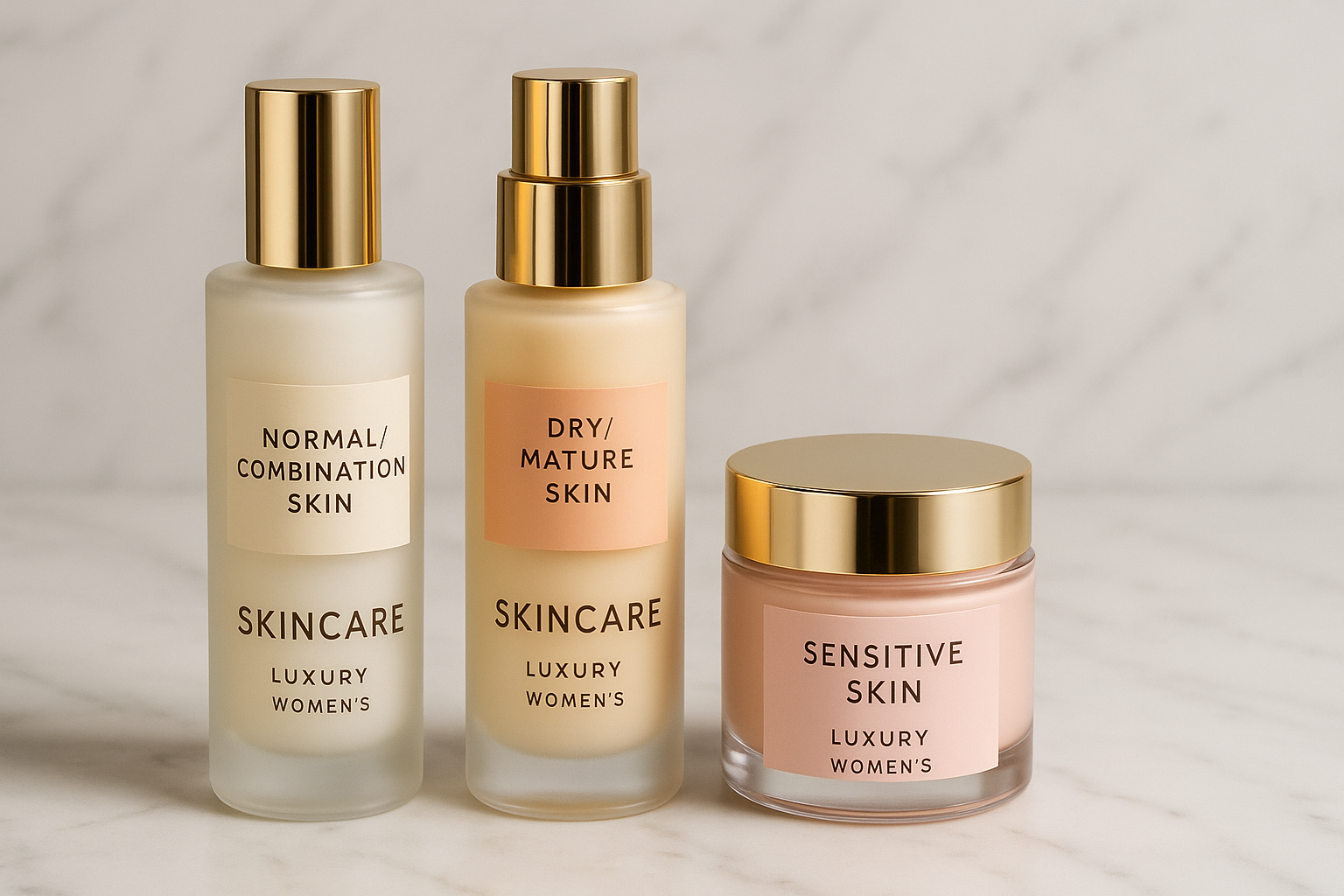 Skin Type Variations - Normal, Dry & Sensitive Formulations