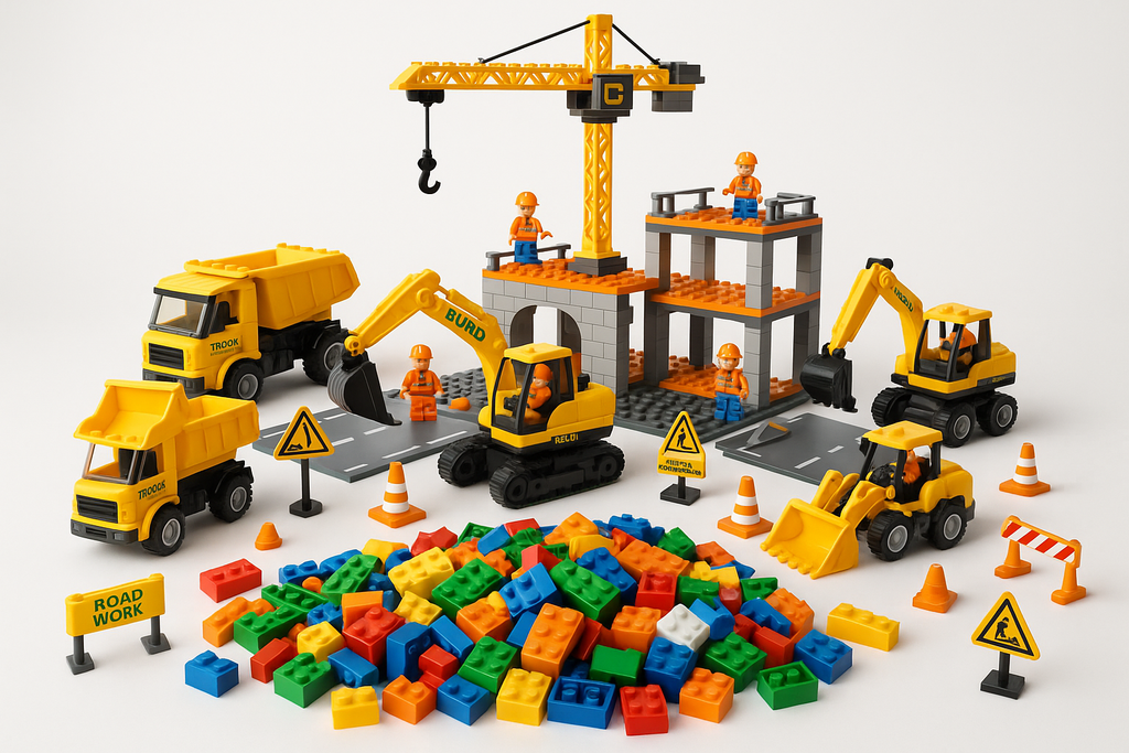 Boys' Construction Building Set - Product Display