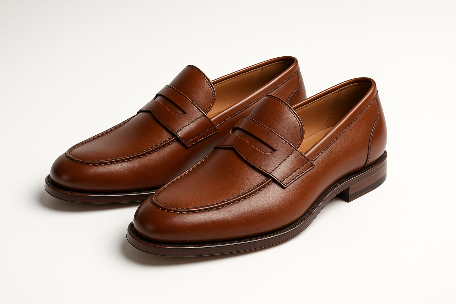Men's Premium Leather Loafers - Product View