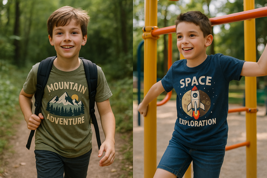 Boys Adventure T-Shirts - Lifestyle Action