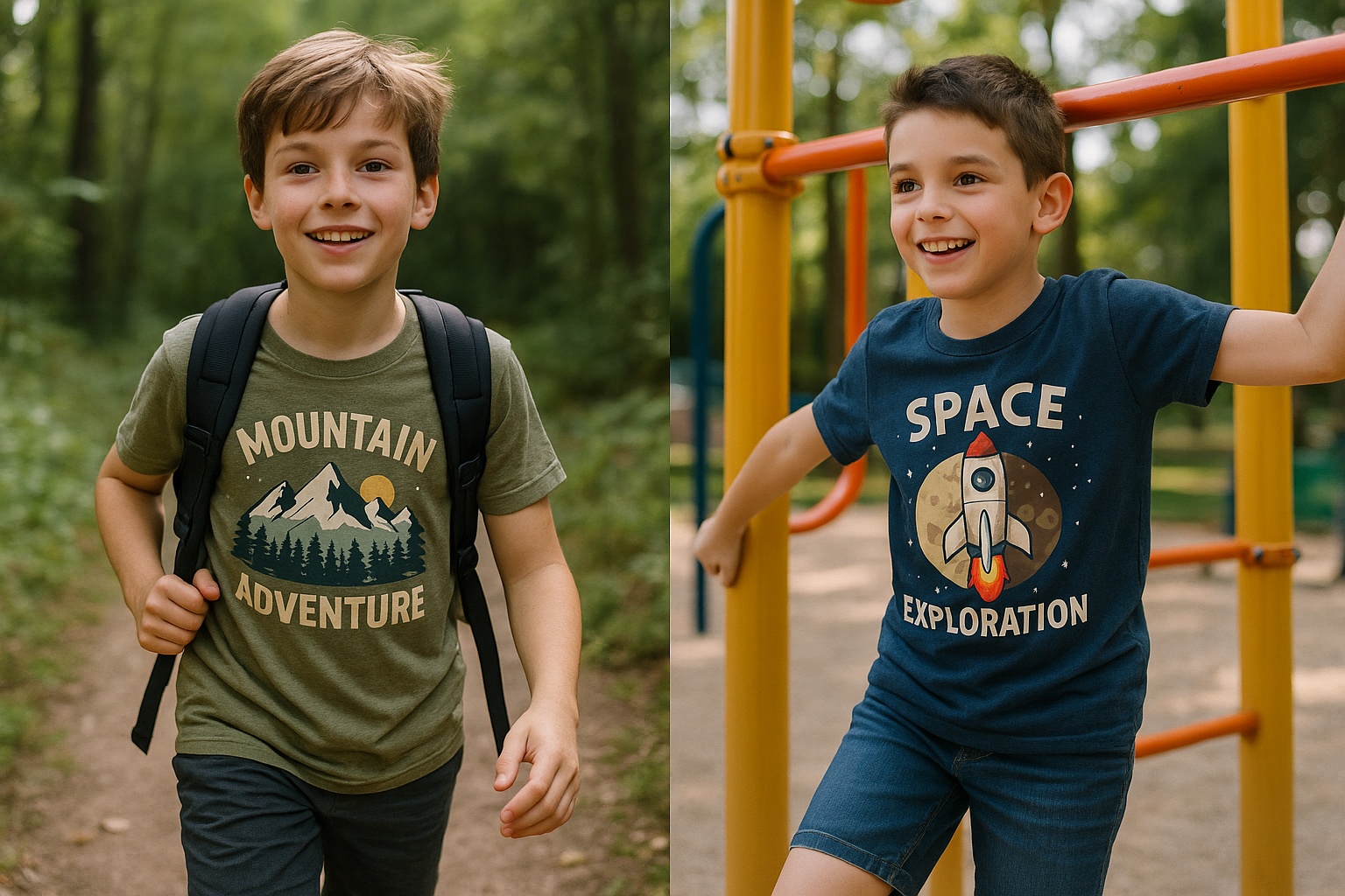 Boys Adventure T-Shirts - Lifestyle Action