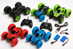 Boys' Remote Control Stunt Car Collection Display