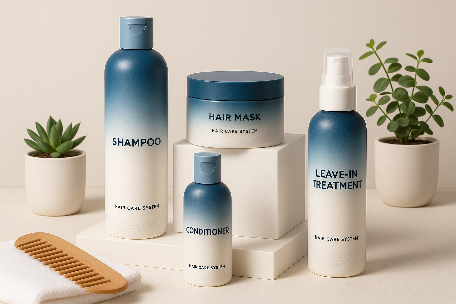 All-Gender Professional Hair Care System - Product Display