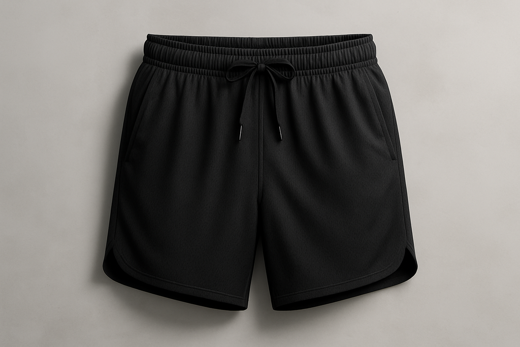 All-Gender Performance Athletic Shorts - Black Front View