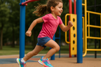 Girls' Athletic Sneakers - Action Lifestyle View