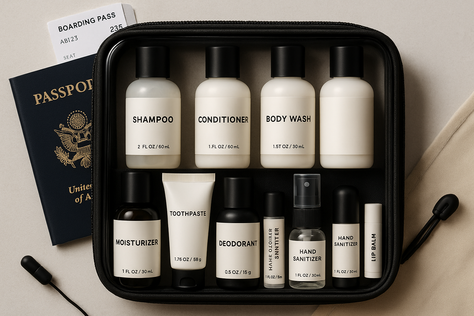 All-Gender Travel-Size Care Essentials Kit - Product Display