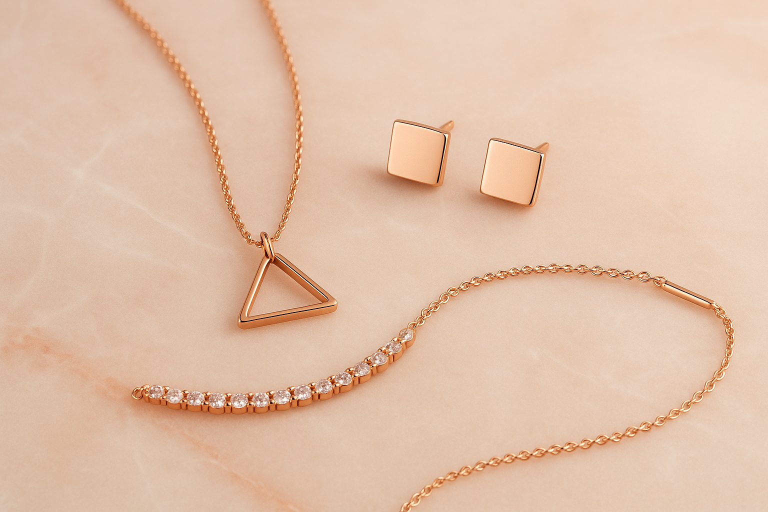 Rose Gold Finish - Women's Designer Jewelry Collection