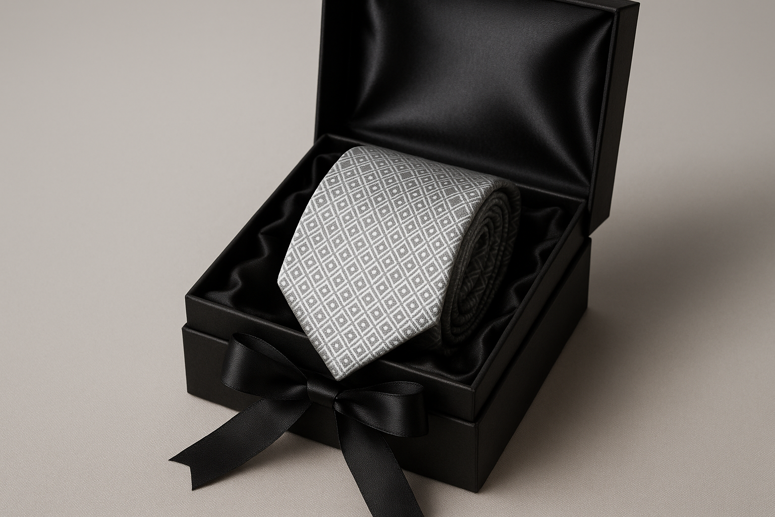 Gift Box Set - Silver Geometric Premium Presentation